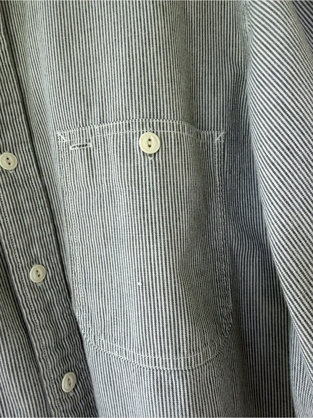 Men’s Vintage Polo Ralph Lauren Hickory Stripe Shirt Size XL Excellent Condition